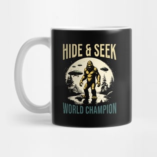 Bigfoot Hide & Seek World Champion Retro Design Mug